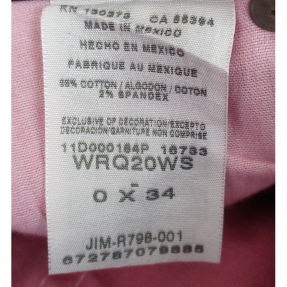 Wrangler Pink Boot Cut Jeans - Picture 7 of 8